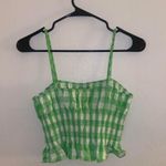 Urban Outfitters  Green Plaid Tank Top Photo 2