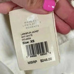 Faherty ‎ White Linen And Cotton Utility Jacket Photo 6