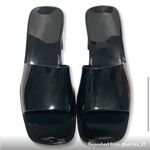 Forever Young NIB Black Jelly Heel Sandals Photo 5