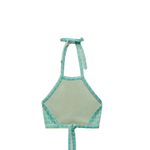 ZARA NWT  JACQUARD CROP TOP HALTER NECKLINE OPEN BACK MEDIUM Photo 6