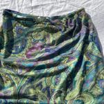 Vintage Y2K Boxx Gear Ruffle Mini Skirt Green Blue Design Size XL made i… Photo 14
