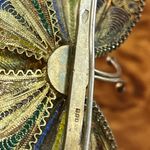 Vintage Colorful Enamel Butterfly Brooch / Pin Photo 3