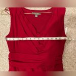 Roz & Ali Sleeveless Cowl Neck Dress Red Womens 6P Photo 10
