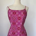 Vintage 90s Pink Mandala Print Sleeveless Dress Size 8 Photo 4
