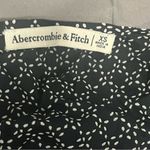 Abercrombie & Fitch  Black & White Printed Short Sleeve Flutter Ruffle Wrap Dress Photo 8