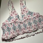 Anthropologie New by Lyric Smocked bikini top size 1X floral Photo 2