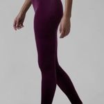 Athleta NWOT  Elation Velvet Tight 3X Century Yoga Studio Plush Burgundy Photo 0