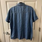 Vintage Bobbie Brooks Women Embroidered Floral Bee Denim Shirt Size XL Photo 5