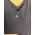 Athleta  women’s Blue Medium Sports Bra Soft Stretchy Yoga Gym Pullover Photo 3