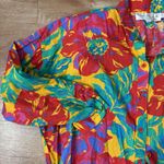 Oscar de la Renta Dress Womens Size Medium Vintage 70s NEW W TAGS Swirl Bright Photo 4