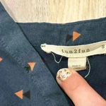 Fun 2 Fun Stitch Fix Lillian Short Sleeve V-Neck Lightweight Blouse Blue Size S Photo 3