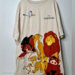 Disney Lion King Sleeper Shirt Womens Plus Size 2XL Beige Simba Pumba Pajama Rare 2009 Photo 0