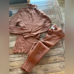 Varley  Mocado Sweater Knit Brown Set Photo 3