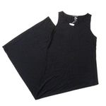 Eileen Fisher NWT Scoop Neck F/L Midi in Black Full Length Shift Tank Dress XS Photo 0