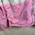 Garage  Women's Windbreaker Size Large Pink white gray colorblock Photo 5