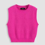 Cider Solid Round Neckline Knitted Vest Photo 0