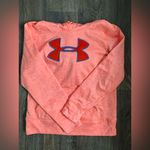 Under Armour  Bright Coral Hoodie with Blue Logo Photo 1