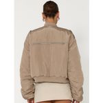 BY.DYLN Kai Bomber Jacket in Mushroom. Size M. Tan Size M Photo 1