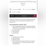 Lululemon Ventscape Half Zip Long Sleeve Psychic Blue Size 10 Photo 6