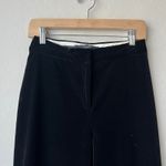 Max Mara Weekend‎  Black Velvet Wide Leg High Waist Trouser Pants Size 6 Photo 4