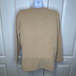 Jenni Vintage Jenny Button Up Embroidered Tan Cardigan Sweater Pockets Size Medium Photo 6