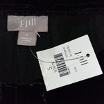 J.Jill NWT Size S Black Rayon/Silk Blend Cuffed Leg Velvet Pants Photo 2