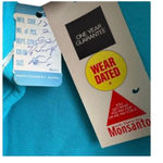 Montgomery Ward 1970's 2 Piece Turquoise Skirt Smock Blouse Set Lace Trim NOS Blue Size 16 Photo 6