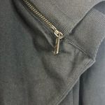 ALLSAINTS Black Dahlia Zip Drape Front Sweatshirt Cardigan Sweater XS Photo 4