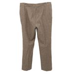 Akris Lined Brown Plaid Wool Angora Cashmere Dress Ankle Pants Trousers 12 Photo 4