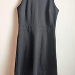 Loft  Dress A- Line Black Sleeveless Classic Formal Crepe Size 6 EUC Photo 0