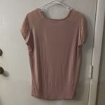 ZARA  Basic Collection Pink One Pocket Zip Detail V-Neck Shirt S Comfy Cozy Boho Photo 5