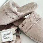Barefoot Dreams Barefoot Dream LuxeChic Slippers Size 5/6 Small Faded Rose Loungewear Quilted Photo 8