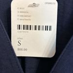 Free People Navy Blue Long Sleeve Button Crop Top, Size Small, NWT!! So cute ☺️ Photo 8