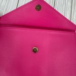Juicy Couture envelope clutch pochette wristlet gold studs hot pink bag coquette Photo 2