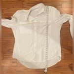 Japna - Classic White Woman's button-down Shirt Size L Photo 4