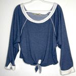 Lucy Love OH SO SO SOFT long sleeve sweatshirt lightweight flattering front tie Photo 0
