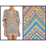 Trina Turk ππ Peruvian Stripe Tunic Swim Cover Up Small S NWT Photo 1