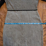 Calvin Klein Women's Dress Sweater Dress Houndstooth Black & White Zip Back Photo 9