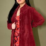 Valerie Stevens  Women's Leather Red Motto Jacket - Large Photo 0