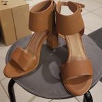 Joie ππ Opal Brown Leather Open Toe Heel Shoes Photo 6