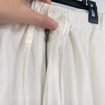 Parisian Signature Linen Pants Womens Sz M Cream Beachy Trouser Lined Lagenlook Photo 5