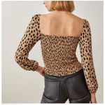 Reformation Reign Top in Bobcat Animal Print Size 0 Photo 1