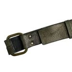 Vtg Suzi Roher Leather Belt Small Womens Green Metallic Brass Abel Canada 1.5" Photo 5