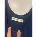 Amanda Uprichard  Sleeveless Mini Dress Size Large V Neck Navy Blue Layer Chiffon Photo 3