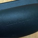 Salvatore Ferragamo Black Textured Oversized Sunglass Hard Case with Wipe Cloth Photo 6