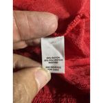 Cato Sheer Red Embroidered Ruffle Detail Blouse Size 26/28 Photo 6