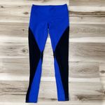 Alo Yoga Illusion 4 Blue Black Colorblock Athletic Leggings Women's Small Photo 1