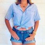 Cool Casuals Blue Stripes Shirt Size M Photo 0