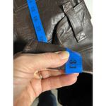 Vintage 70s Brown Leather Safari Jacket Belted Boho Utility Coat Women's M/L Size XL Photo 4