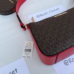 Michael Kors MK Jet Set Travel SM Crossbody With Tech Attach -Flame Photo 5